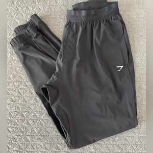 GymShark Mens Studio Black Joggers, Medium